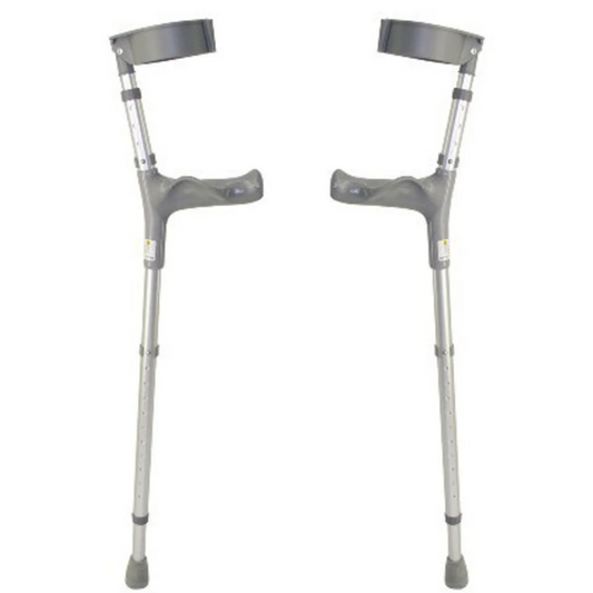 Coopers double adjustable comfy elbow crutches pair