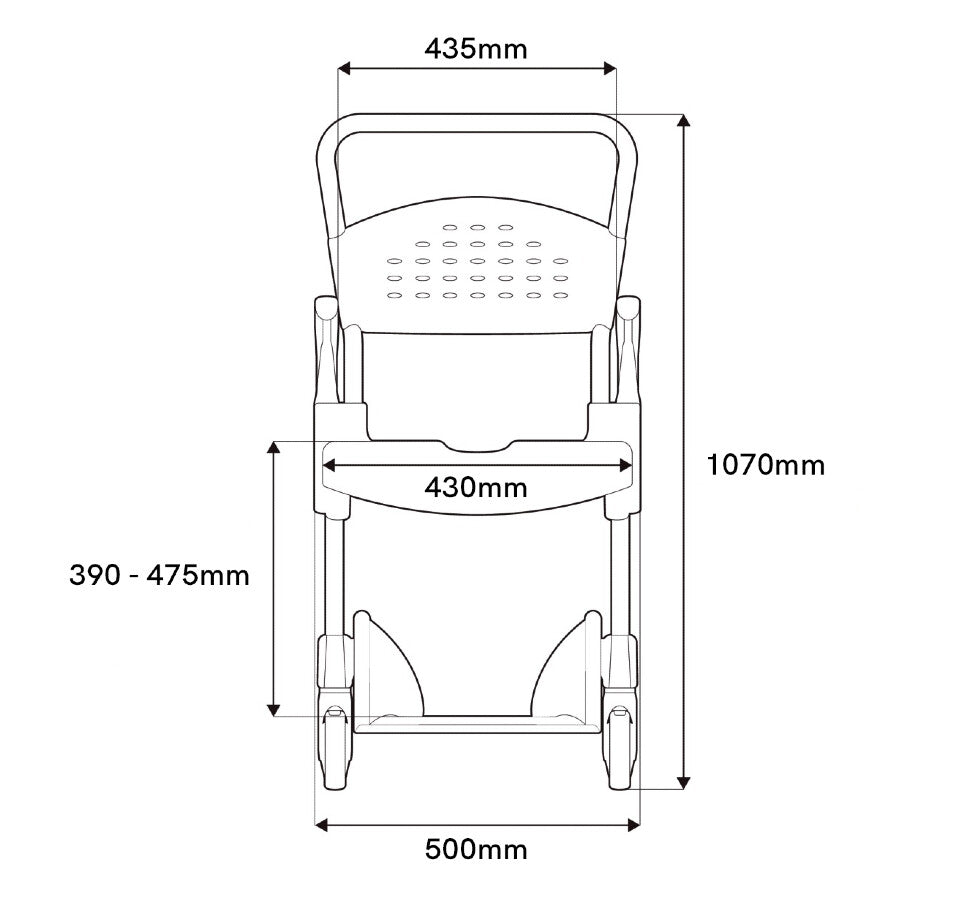 Etac Clean shower commode