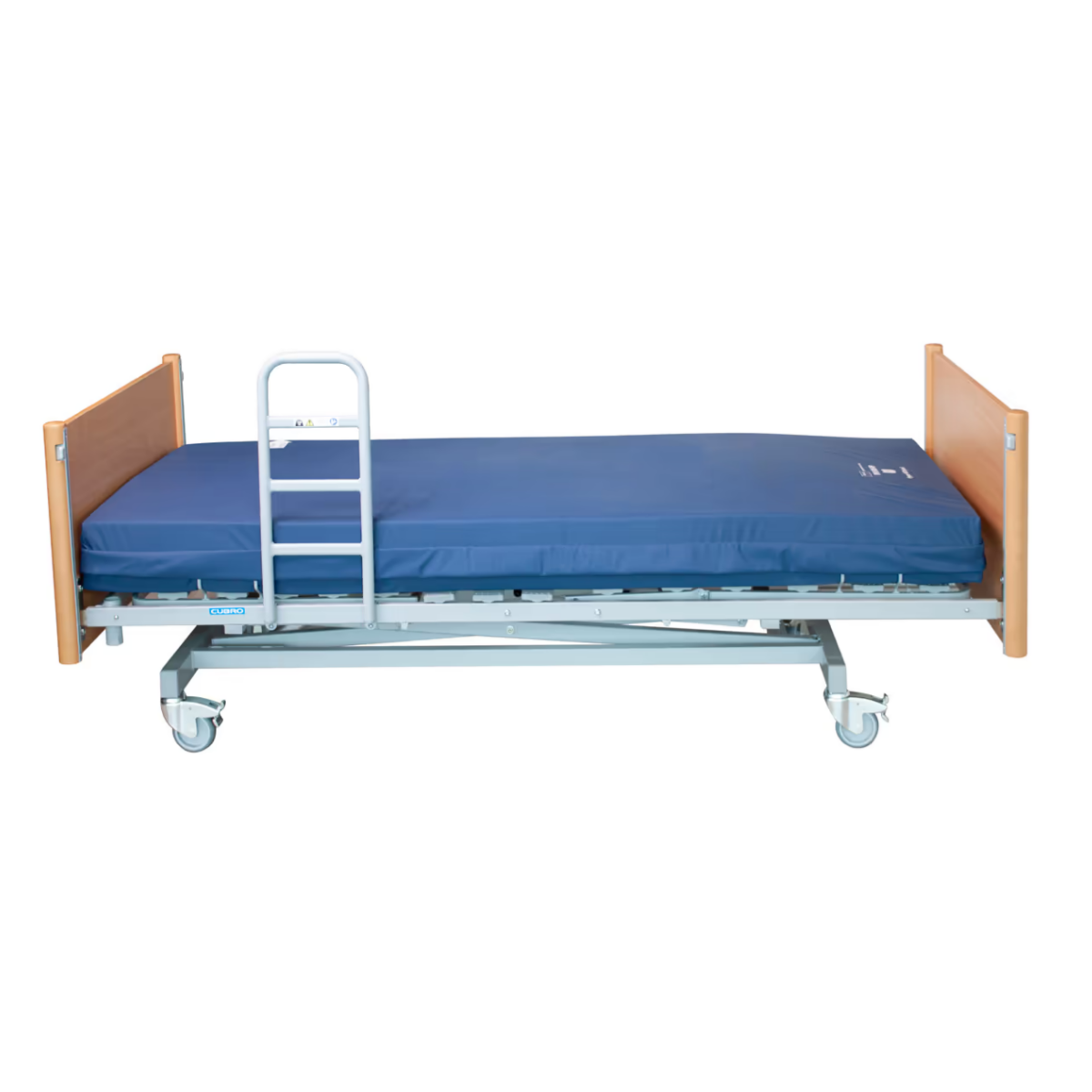 Clamp-on side support rail for Bock v2 electric bed