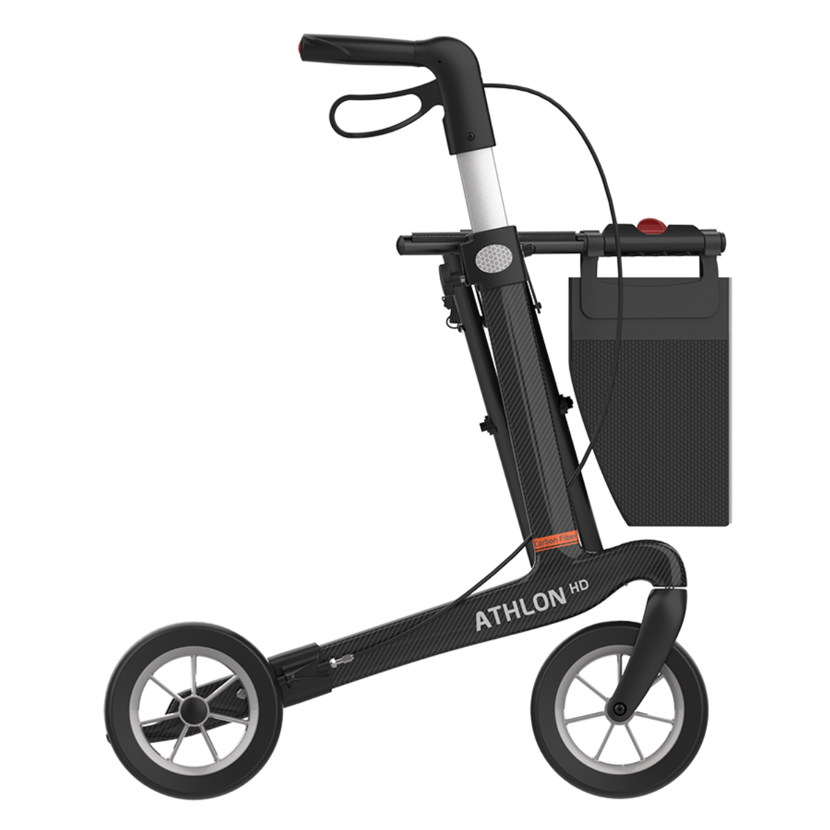 Athlon heavy duty bariatric carbon fibre rollator by Rehasense