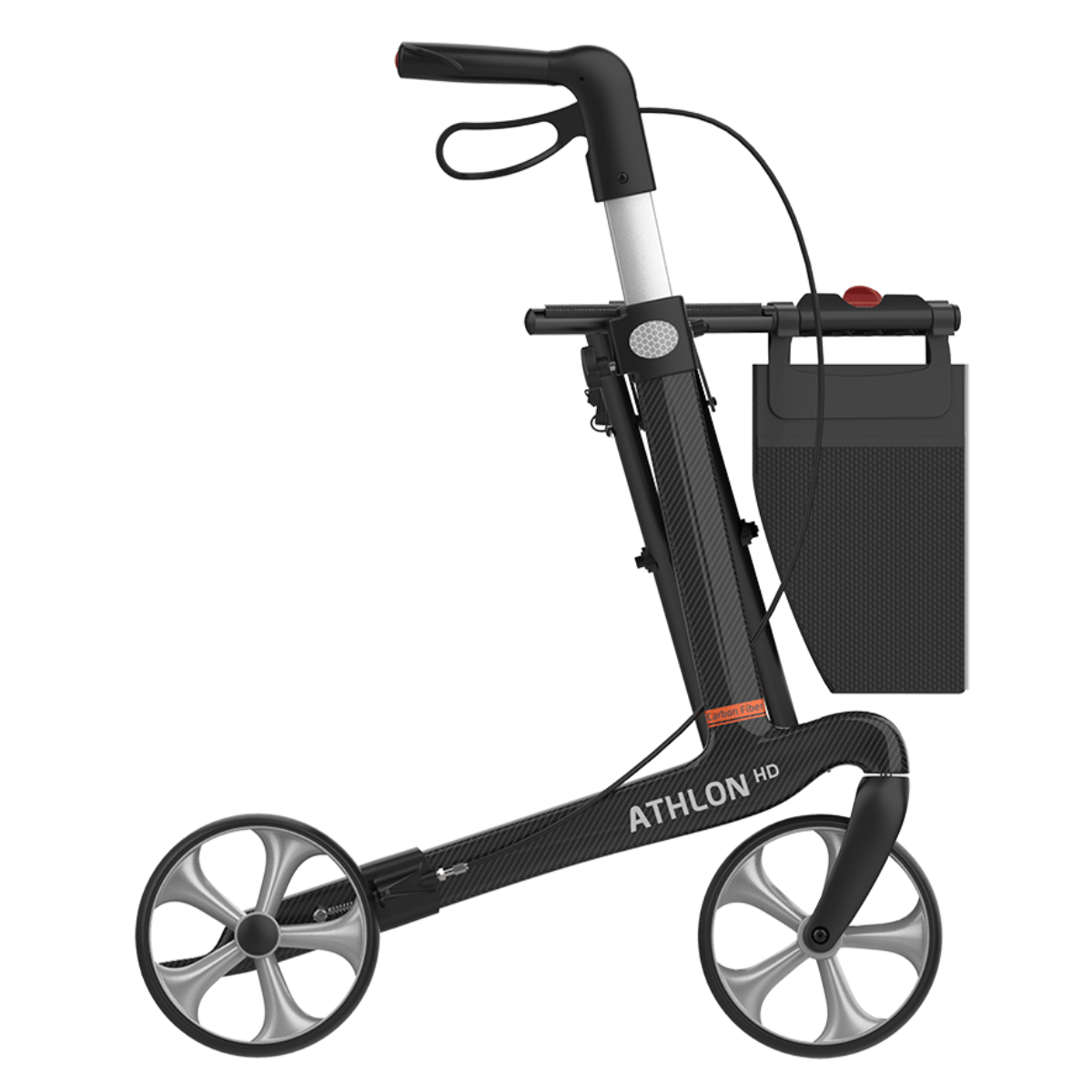 Athlon heavy duty bariatric carbon fibre rollator by Rehasense