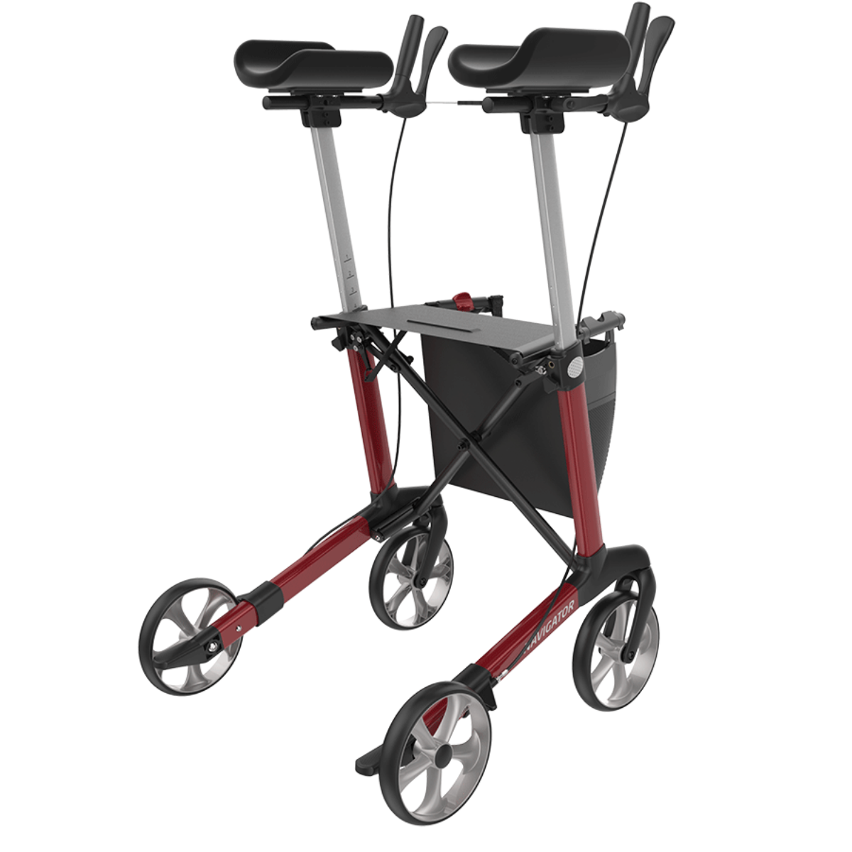 Navigator Server W swivel forearm support Indoor Arthritis Rollator by Rehasense