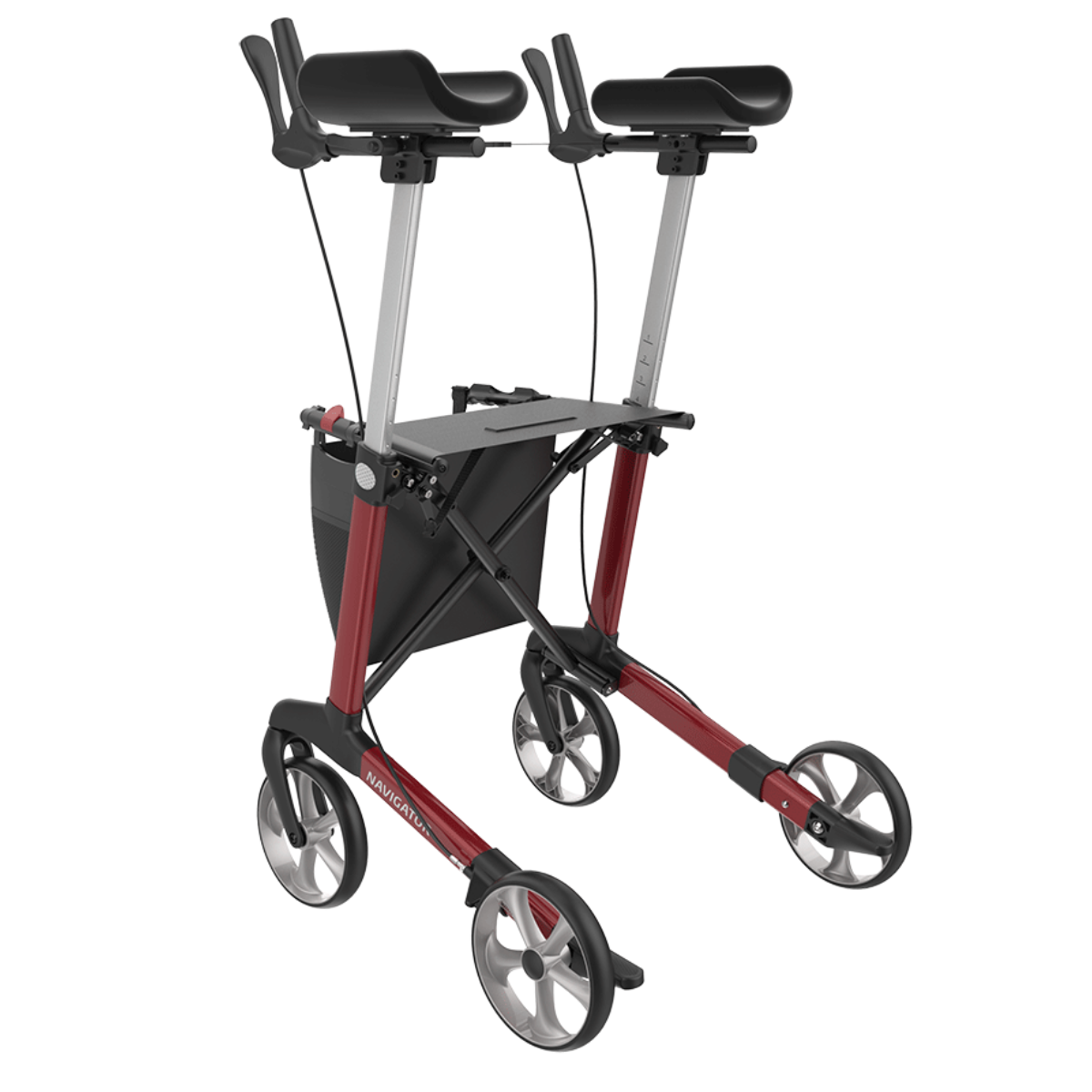 Navigator Server W swivel forearm support Indoor Arthritis Rollator by Rehasense