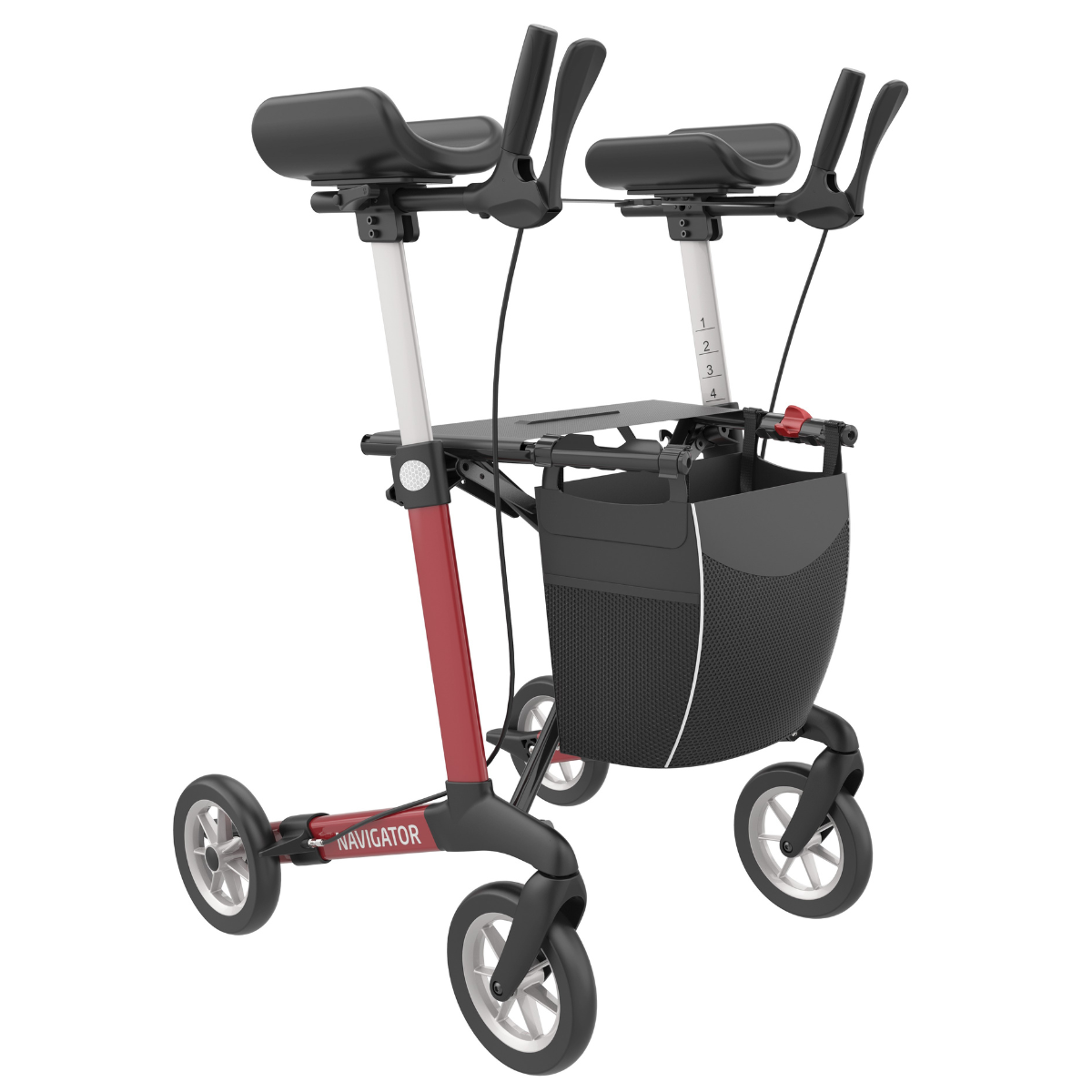 Navigator Server W swivel forearm support Indoor Arthritis Rollator by Rehasense