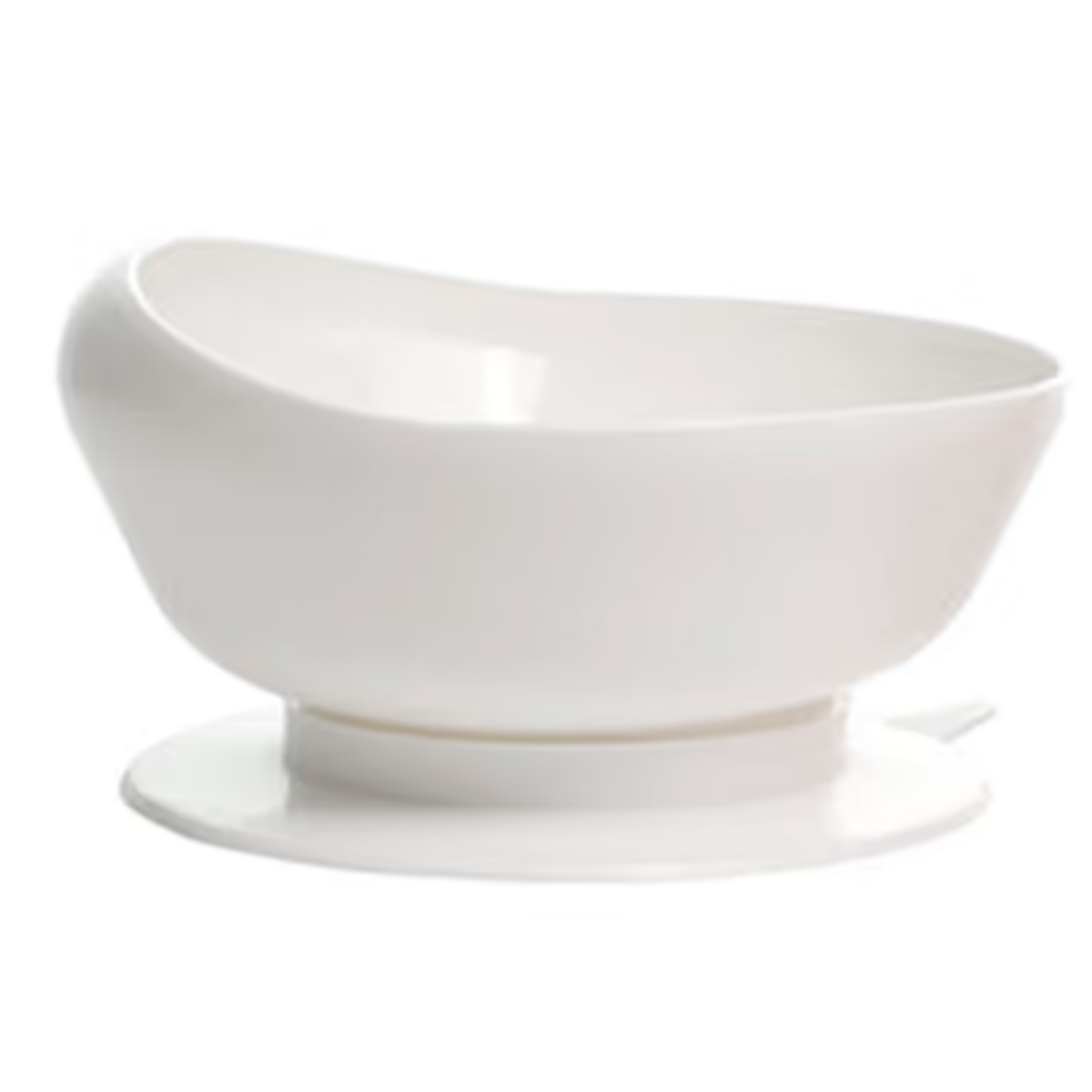 Large scoop bowl with suction base
