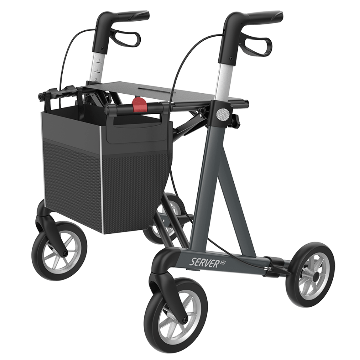 Server heavy duty bariatric rollator Large by Rehasense