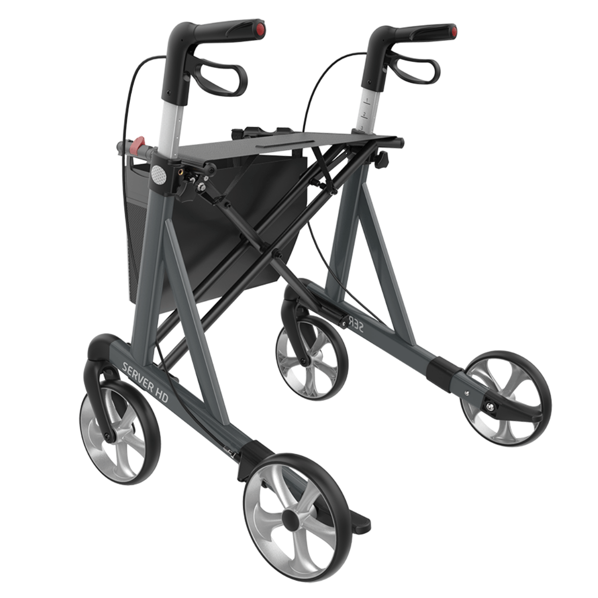 Server heavy duty bariatric rollator Large by Rehasense