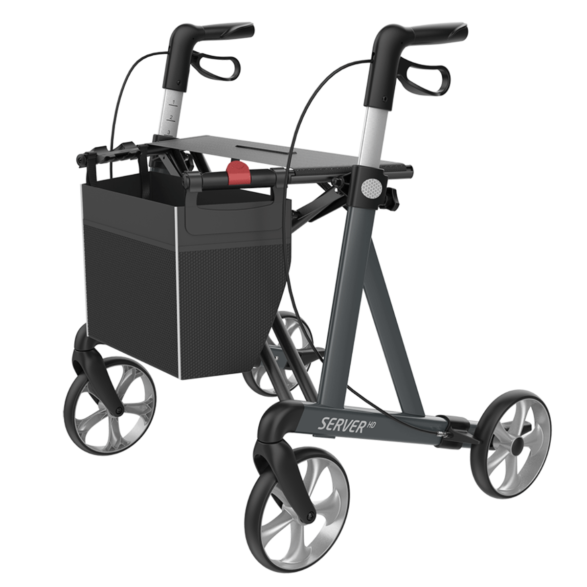Server heavy duty bariatric rollator Large by Rehasense