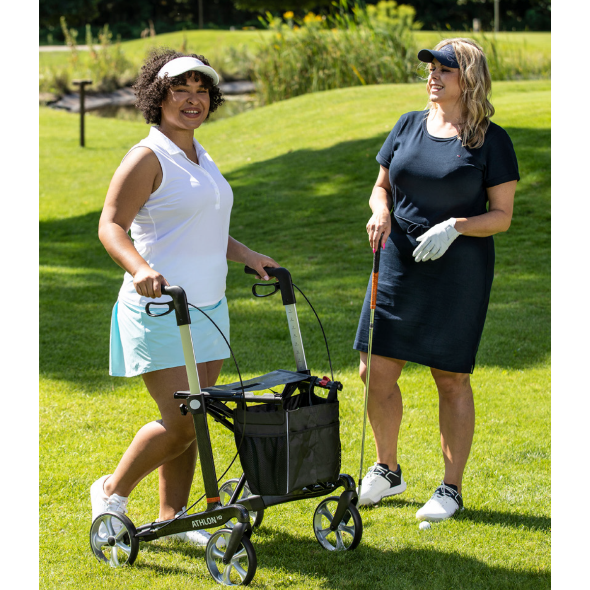 Athlon heavy duty bariatric carbon fibre rollator by Rehasense