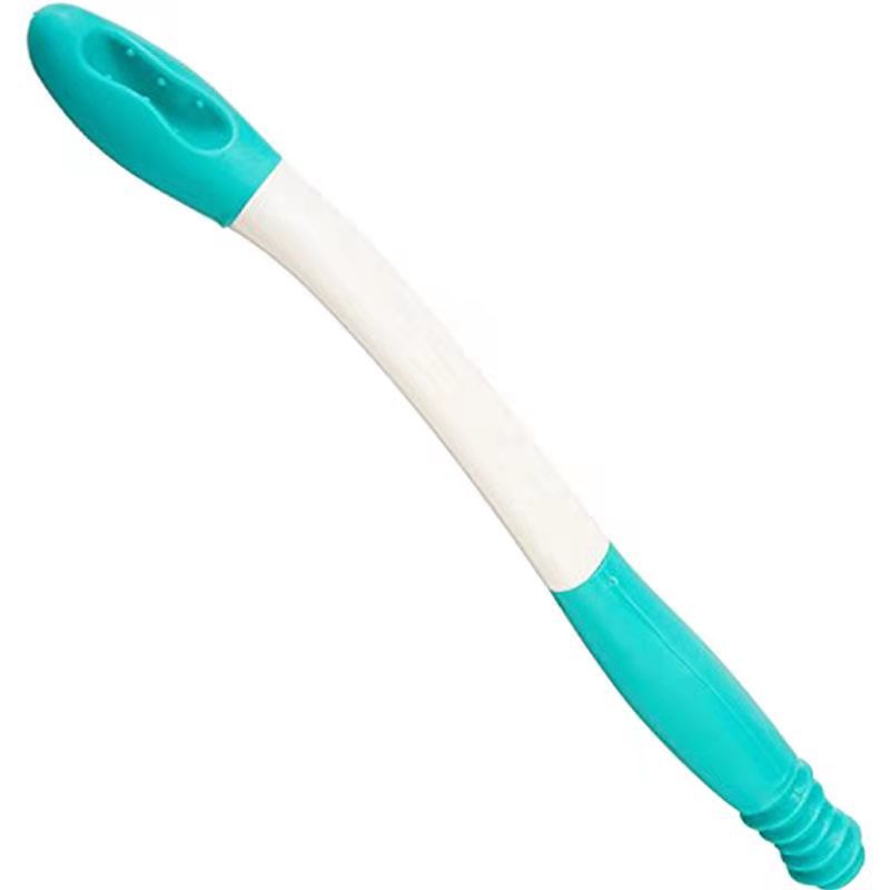 Long reach bottom wiper toilet aid