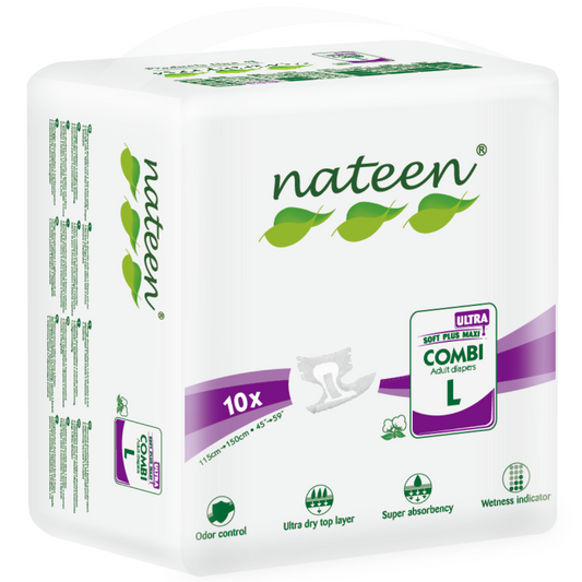 Nateen Combi Ultra 5500 ml Large unisex briefs (adult diapers)