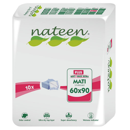 Nateen Mati Plus 1000 ml unisex disposable bed protectors 60x90 cm