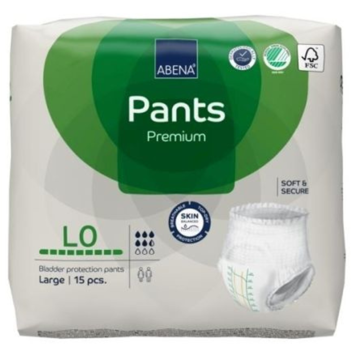 Abena Pants L0 Premium 1100 ml Large unisex pull-ups - Carton