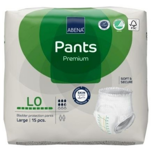 Abena Pants L0 Premium 1100 ml Large unisex pull-ups - Carton