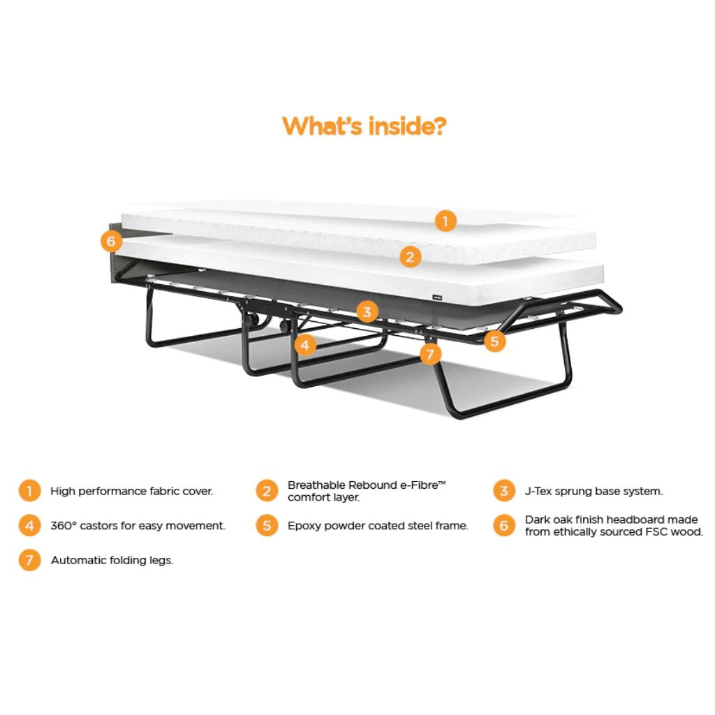 JAY-BE Single visitor folding bed