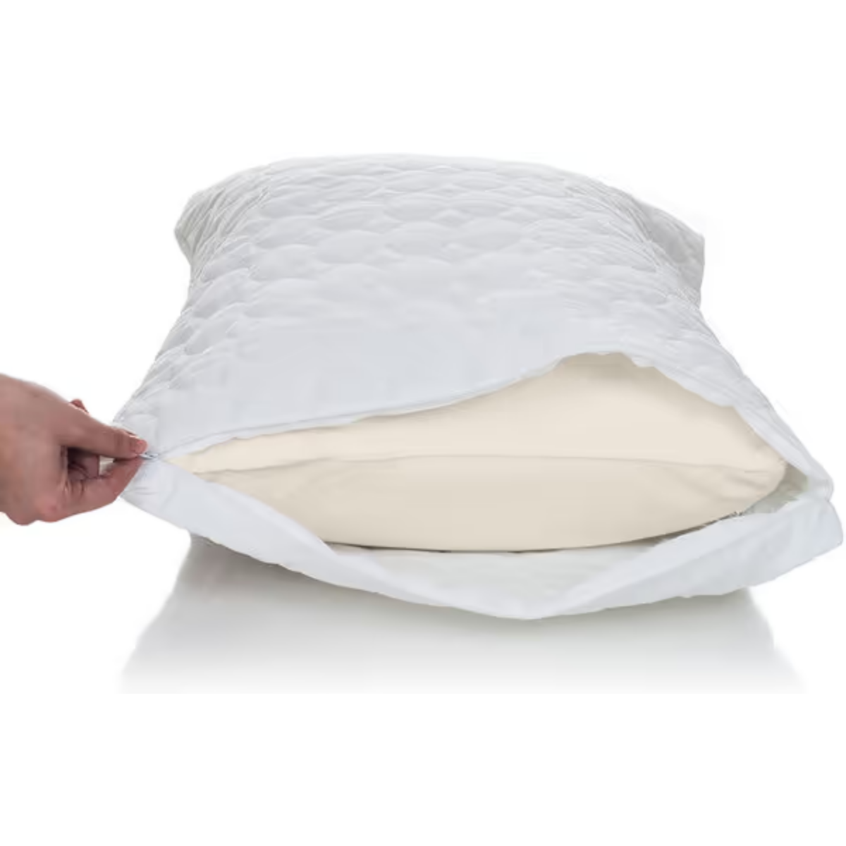 Waterproof quilted pillow protector