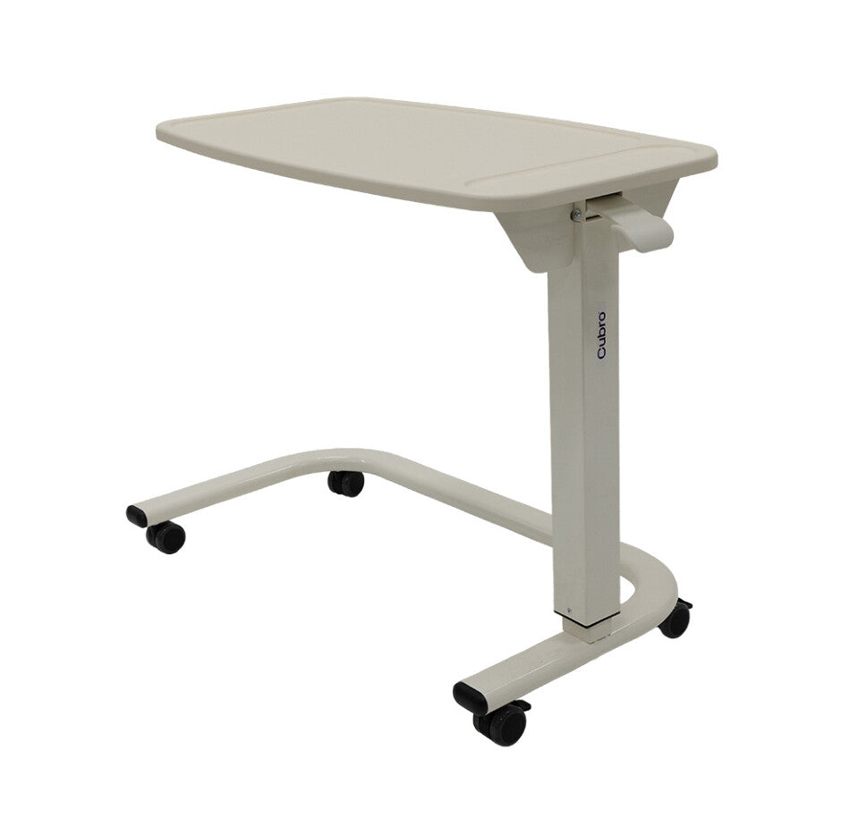 Roma® U-base overbed table with laminated top