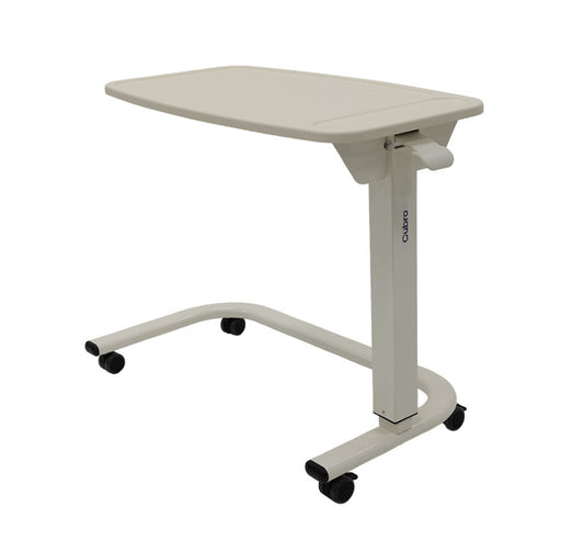 Roma® U-base overbed table with laminated top