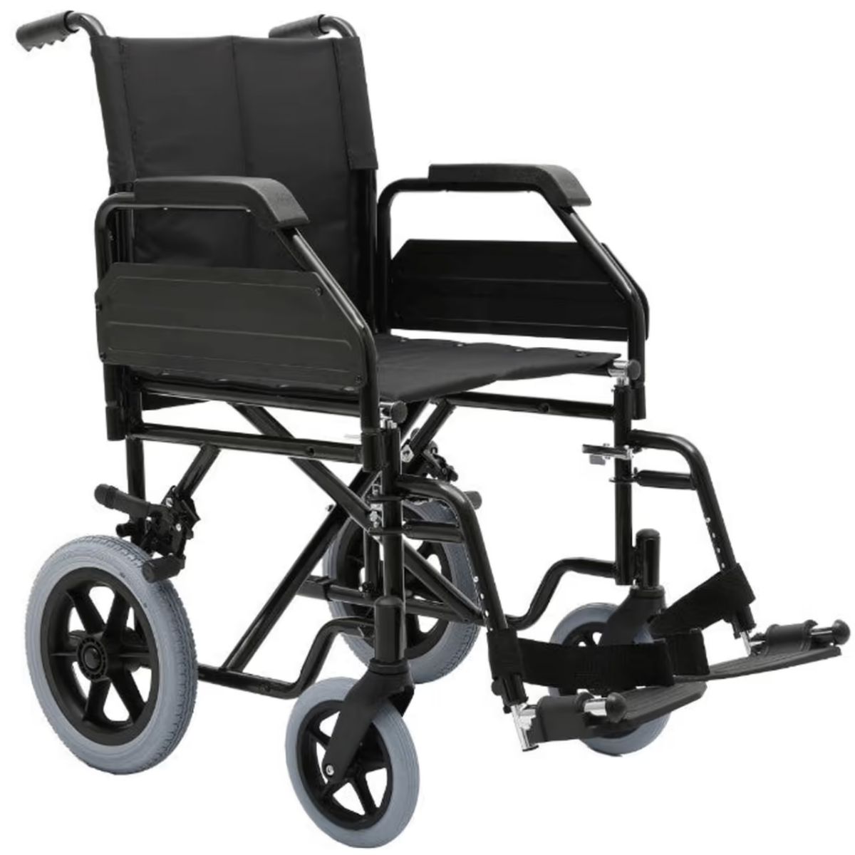 Folding transit wheelchair