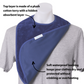 Waterproof bib for adults - extra absorbent - large