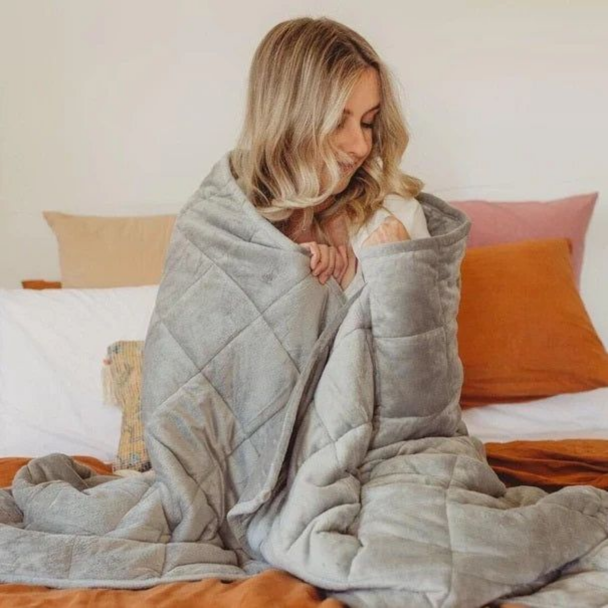 Oodie Grey weighted blanket