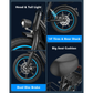 Gyroor C1 Plus Seated Electric Scooter with baskets
