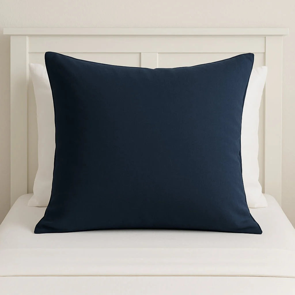 Navy pillow protector to suit Euro pillow
