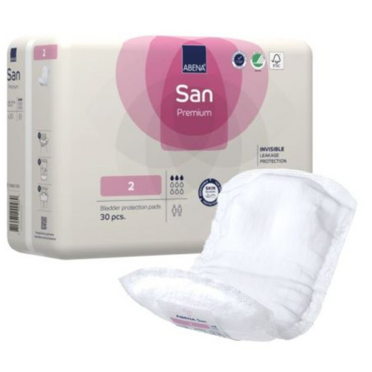 SAMPLE | Abena San Premium unisex pads range