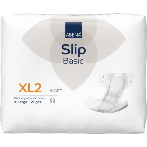 Abena Slip Basic XL2 3300 ml X-large unisex briefs (adult diapers) CARTON