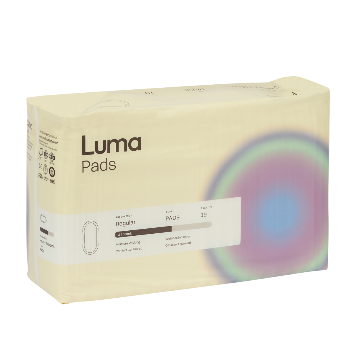 Luma 2400 ml unisex pads