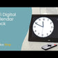 Wifi digital calendar clock