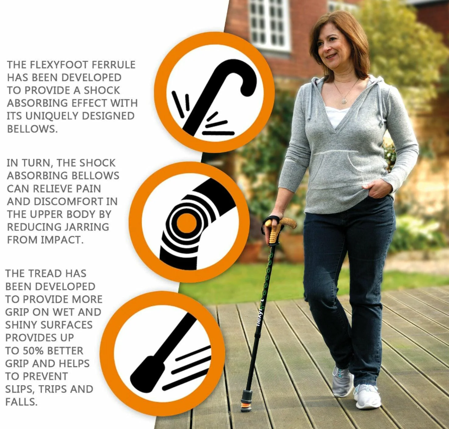 Shock Absorbing Walking Stick Ferrule