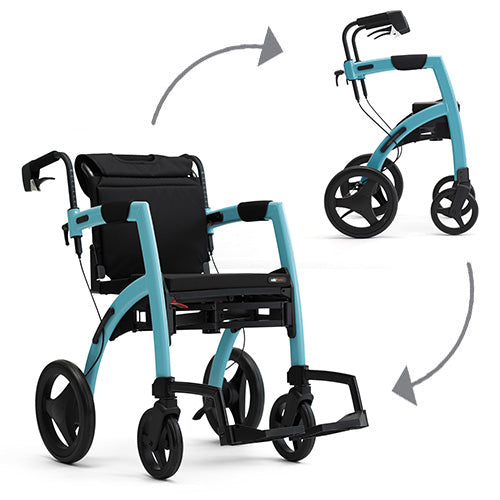 Rollz Motion | Convertable Walking Frame to Wheelchair | 2 in 1 design | Mobility | NZ | Radius Shop