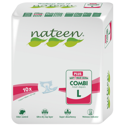 SAMPLE | Nateen Combi Plus unisex briefs (adult diapers) range