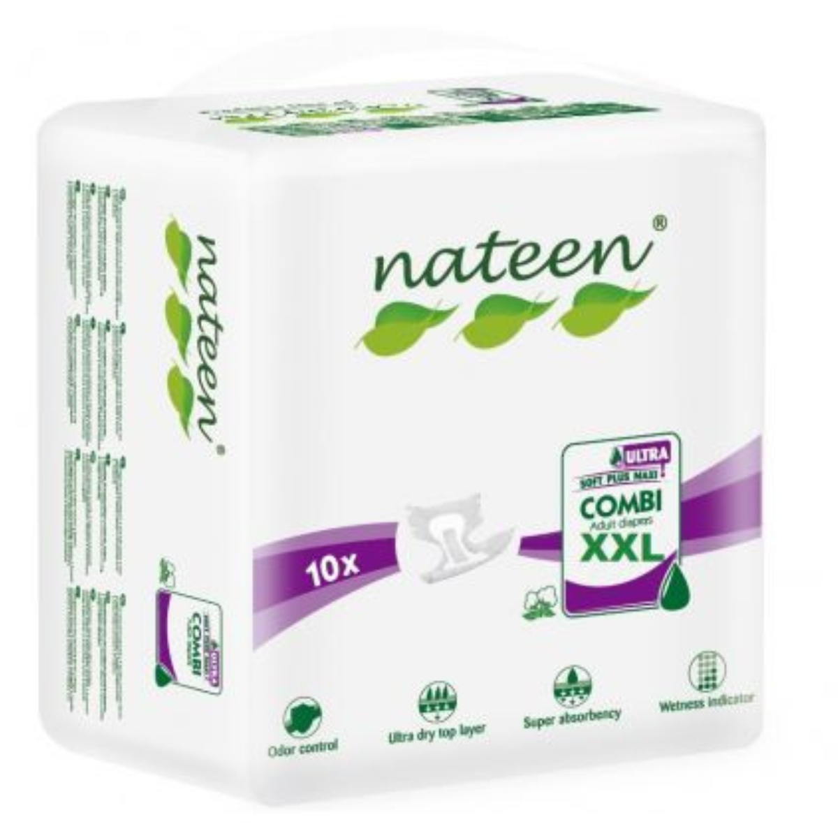 Nateen Combi Ultra 5500 ml XXlarge unisex briefs (adult diapers)