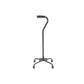 Chevron low base quad walking stick wide base