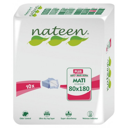Nateen Mati Plus 1200 ml unisex disposable bed protectors 80x180 cm