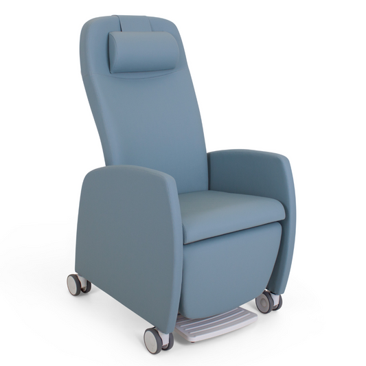Haelvoet Domus flex stormy blue recliner chair in Stormy Blue